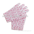 print moisture spa glove
